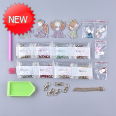 Rhinestone Art Kit - Angel Keyrings